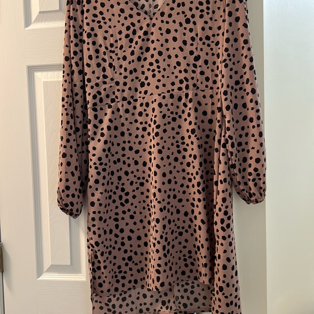 Large women’s dotted dress